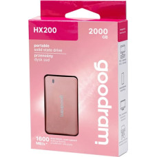 Goodram SSDPR-HX200-2K0-RG external solid state drive 2 TB USB Type-C USB 3.2 Gen 2x2 Rose gold