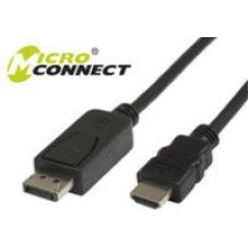 Microconnect Kabel MicroConnect DisplayPort - HDMI 2m czarny (DP-HDMI-200)