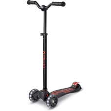 Micro Maxi Micro Deluxe Pro LED scooter Black Red