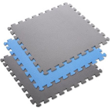 One Fitness MP10 MULTIPACK L. GREY-BLUE- D.GRAY PUZZLE PROTECTIVE MAT 60x60x1.0 CM (9 GAB. KOMPLEKTS)