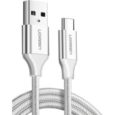 Ugreen Nickel-plated USB-C cable QC3.0 UGREEN 0.25m (white)