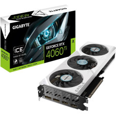 Gigabyte Graphics Card|GIGABYTE|NVIDIA GeForce RTX 4060 Ti|8 GB|GDDR6|128 bit|PCIE 4.0 16x|GPU 2550 MHz|2xHDMI|2xDisplayPort|GV-N406TEAGLEOCICE-8GD