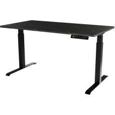 Cama Meble Desk with electric height adjustment MOON LONG 150x80x72-120 black/san sebastian
