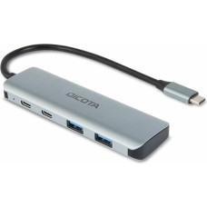 Dicota D32061 4-in-1 Hub USB-C 4-in-1 Highspeed 10 Gbps Silver