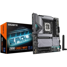 Gigabyte Z890 EAGLE WIFI7 Motherboard - Supports Intel Core Ultra (Series 2) CPUs, 14+1+2 phases VRM, up to 8800MHz DDR5 (OC), 1xPCIe 5.0 + 3xPCIe 4.0, Wi-Fi 7, 2.5GbE LAN, USB 4