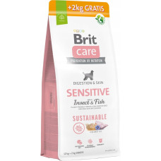 Brit Care Dog Sustainable Sensitive Insect & Fish - dry dog food - 12 + 2 kg