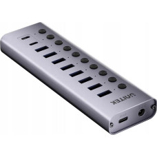 Unitek HUB USB Unitek Unitek Hub USB C/USB A 10w1 5Gbps z włącznikami portów