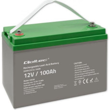 Qoltec Battery AGM 12V 100Ah max. 30A