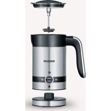 Severin SM 3584 milk frother/warmer Automatic Black, Stainless steel