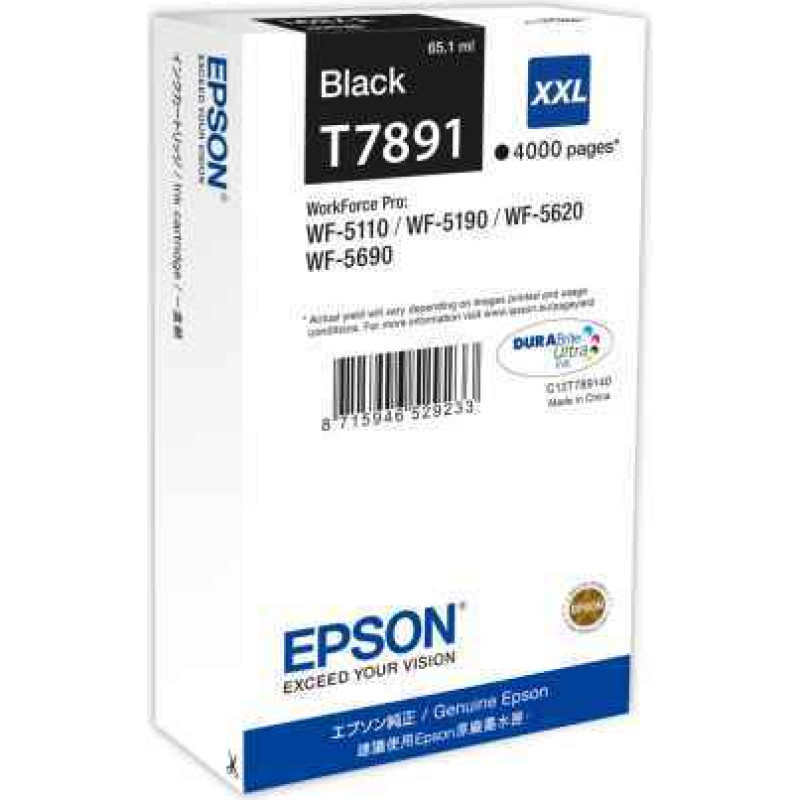 Epson XXL Black 4k ink cartridge C13T789140