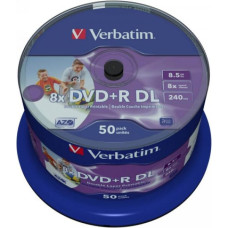 Verbatim DVD+R 8.5GB Verbatim 8x IW 50 CB 43703