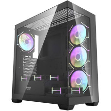 Darkflash DS900 computer case (black) + 7 ARGB fans