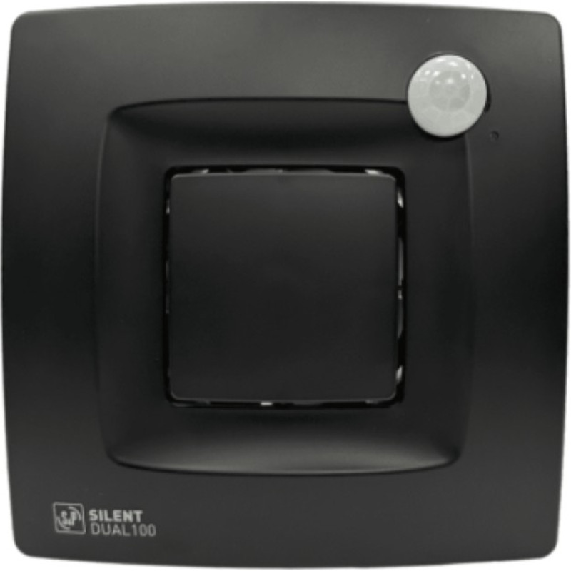 Soler & Palau Ventiliatorius SILENT DUAL 100 MATT BLACK 5210021200 220240V 50HZ RE