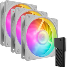 Cooler Master Mobius 120P ARGB White Edition 3-Pack Fan Kit