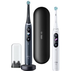 Oral-B Electric Toothbrush iO8 Series Duo For adults Rechargeable Black Onyx/White Number of brush heads included 2 Number of teeth brushing modes 6