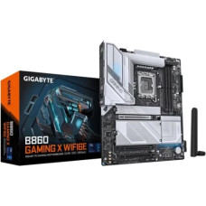 Gigabyte B860 GAMING X WIFI6E Motherboard - Intel Core Ultra Series CPUs, 12+1+2+1 Phases VRM, up to 9066MHz DDR5, 1xPCIe 5.0 + 2xPCIe 4.0 M.2, 2.5GbE LAN, WIFI 6E, USB4