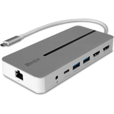 Lindy I/O DOCKING STATION USB-C/MINI DUAL 4K 43360 LINDY