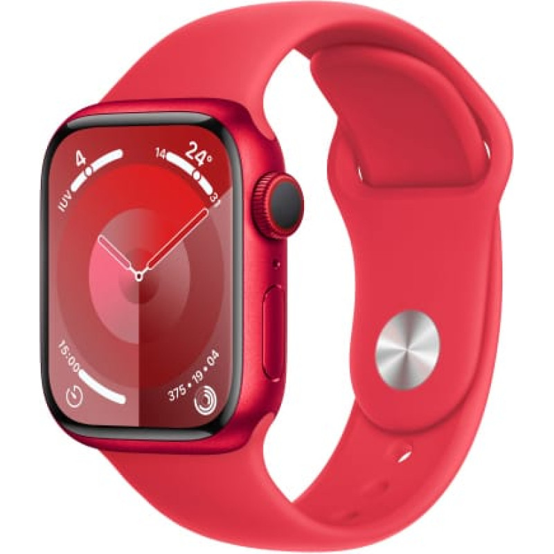 Apple Watch S9 Alu. 41mm GPS+Cellular Product Red Sport Band M/L MRY83QF/A