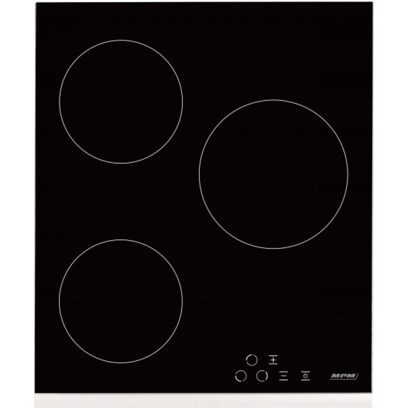 MPM Vitroceramic hob MPM-45-VCB-21, black, 45cm