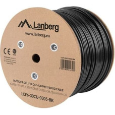 Lanberg Kabel instalacyjny FTP KAT.6 Żelowany, 305m (LCF6-30CU-0305-BK)