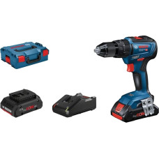 Bosch GSB 18V-55 PROFESSIONAL 1800 RPM Keyless 1.1 kg Black, Blue, Red