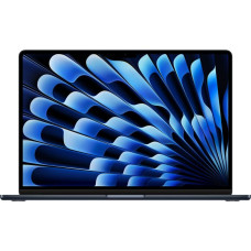 Apple MacBook Air 15-inch : M3 chip with 8-core CPU and 10-core GPU, 16GB, 256GB SSD - Midnight