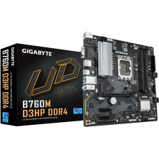 Gigabyte Mainboard|GIGABYTE|Intel B760 Express|LGA1700|Micro-ATX|Memory DDR4|Memory slots 4|2xPCI-Express 3.0 1x|1xPCI-Express 4.0 16x|2xM.2|1x15pin D-sub|1xHDMI|1xDisplayPort|6xUSB 2.0|5xUSB 3.2|1xUSB-C|1xPS/2|1xRJ45|3xAudio port|B760MD3HPDDR4