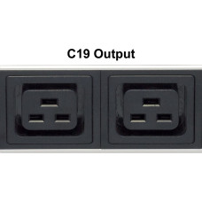 Intellinet Vertical Rackmount 24-Output Power Distribution Unit (PDU), 20 x C13 & 4 x Output C19, Removable Power Cable, Rear C14 Input