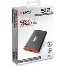 Emtec SSD 512GB 3.2 Gen2 X210 SSD Portable Retail ECSSD512GX210