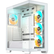 Gigabyte Case|GIGABYTE|MidiTower|Case product features Transparent panel|ATX|MicroATX|MiniITX|Colour White|GB-C500PIST