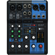 Yamaha MG06X audio mixer 6 channels Black