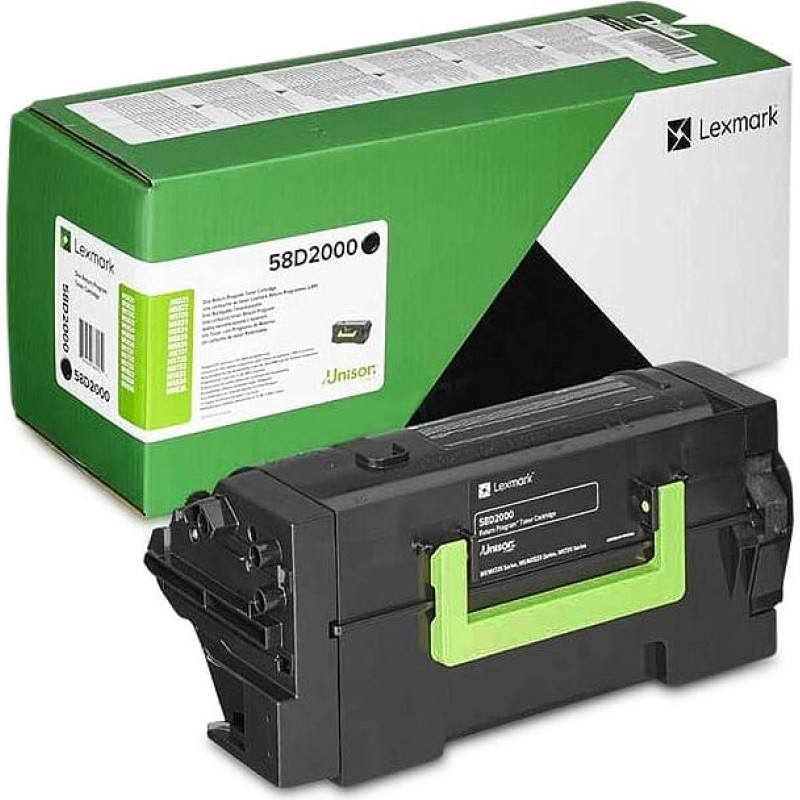 Lexmark 58D2000 toner cartridge 1 pc(s) Original Black