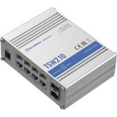 Teltonika Switch|TELTONIKA|TSW210|8x10Base-T / 100Base-TX / 1000Base-T|2xSFP|TSW210