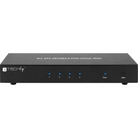 Techly IDATA DP-KVM4 KVM switch Rack mounting Black