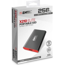 Emtec SSD 256GB 3.2 Gen2 X210 SSD Portable Retail ECSSD256GX210