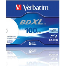 Verbatim BD-R XL 100er GB Verbatim 4x Inkjet white 5er Jewel Case