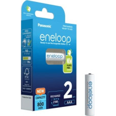 Panasonic Įkraunamos baterijos Panasonic ENELOOP BK-4MCDE/2BE, 750 mAh, 2100 (2xAAA)