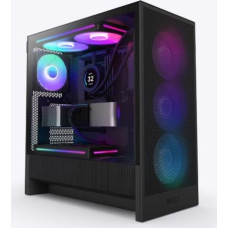 Nzxt Case|NZXT|H5 FLOW RGB 2024|MidiTower|Case product features Transparent panel|Not included|ATX|EATX|MicroATX|MiniITX|Colour Black|CC-H52FB-R1