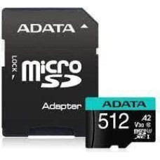 Adata MEMORY MICRO SDXC 512GB W/AD./AUSDX512GUI3V30SA2-RA1 ADATA