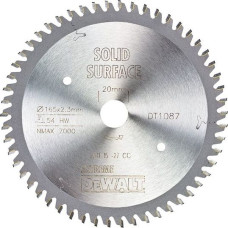 Dewalt tarcza pilarska do zagłębiarek 165x20mm, 54 zęby MTCG, bardzo dokładne, czyste cięcie (DT1087-QZ)