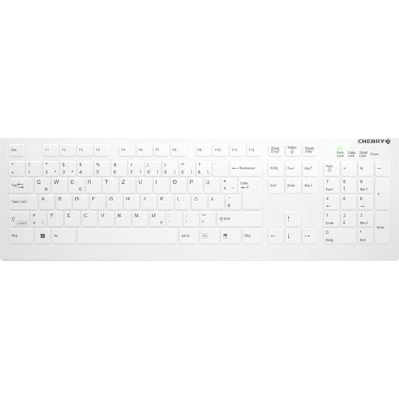 Cherry Klawiatura Cherry CHERRY Keyboard AK-C8112 Medical wireless sealed [DE] white IP68 kabellos, vollversiegelt, IP68