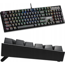 Defender Klawiatura Defender Klawiatura przewodowa Defender MIRAX GK-352 MECHANICZNA podświetlana gaming RGB outemu blue