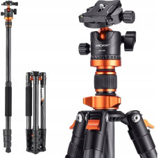 KF Statyw Kf Statyw z włókna węglowego 160cm 10kg + Monopod / K&F / D254C1 +BH-28L / KF09.109