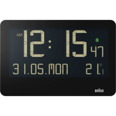 Braun Braun BC 14 black Quartz Wall Clock digital