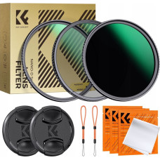 KF Filtr Kf Zestaw Filtrów Nano-d 3w1 Uv Cpl Nd1000 K&f 52mm 52+ 2x Dekielek 2x Etui / Sku.2268v1