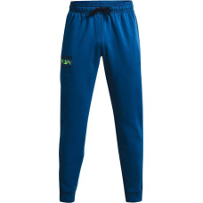 Under Armour Under Armour Rival Fleece Signature Joggers 1366366-432 Niebieskie M