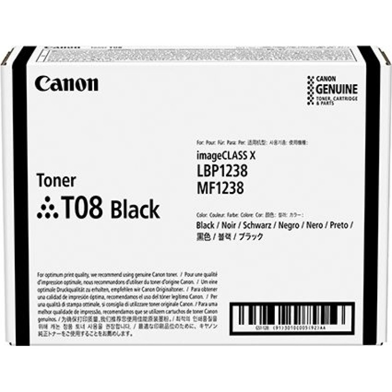 Canon Toner Canon T08 Black Oryginał  (3010C006)