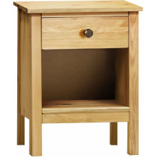 Alexandra House Living Nightstand Alexandra House Living Honey Oak Metal Pine 47 x 60 x 35 cm 1 drawer