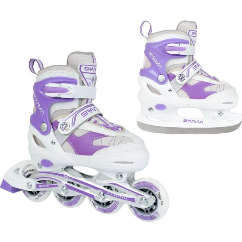 Spartan Sport Rolki Spartan Sport SPARTAN Inliner z wymienną płozą regulowane fioletowe r. 30-33