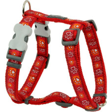 Red Dingo Dog Harness Red Dingo Style Red Animal footprint 30-48 cm